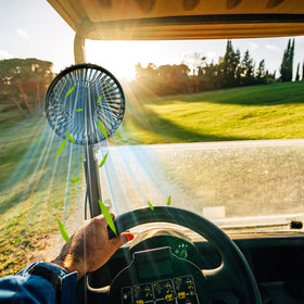 Low-noise brushless motor keeps conversations clear while cooling.