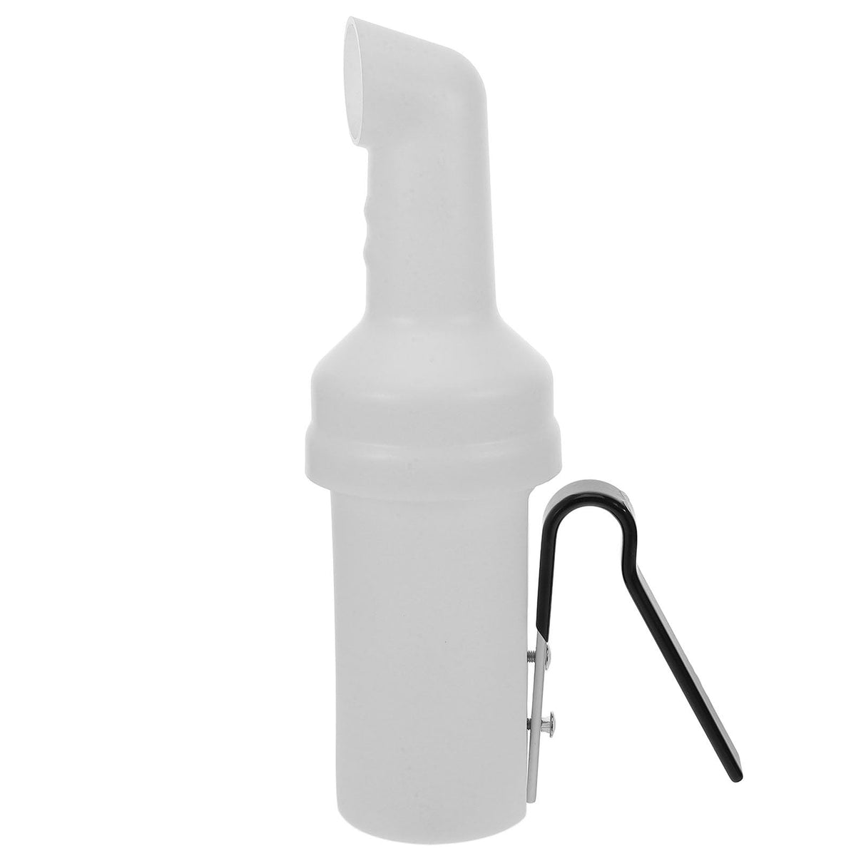 ULTECHNOVO golf cart sand bottle mounted on a hanging bracket for quick divot fill.