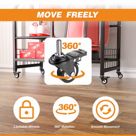 Ultrawall compact footprint saves space and keeps gear off the floor.