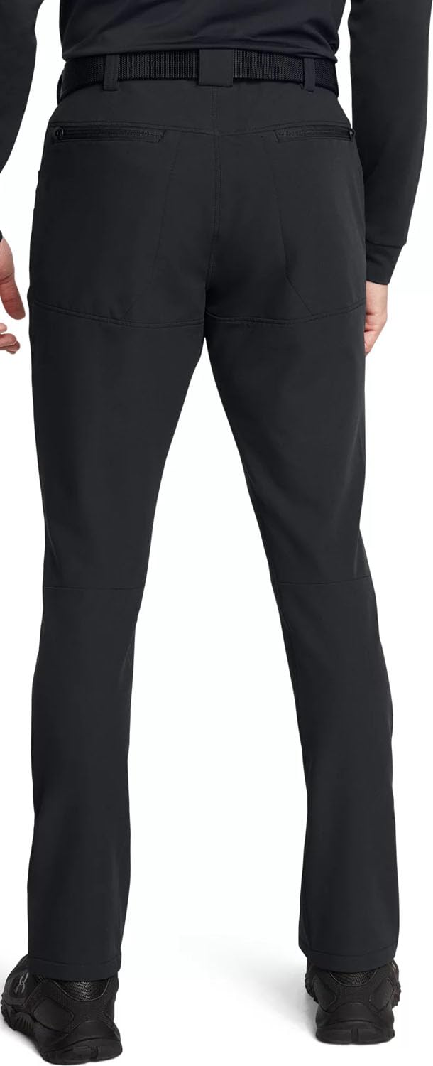 Under Armour Alpha flat front pant – waistband detail supports comfortable mobility during work.