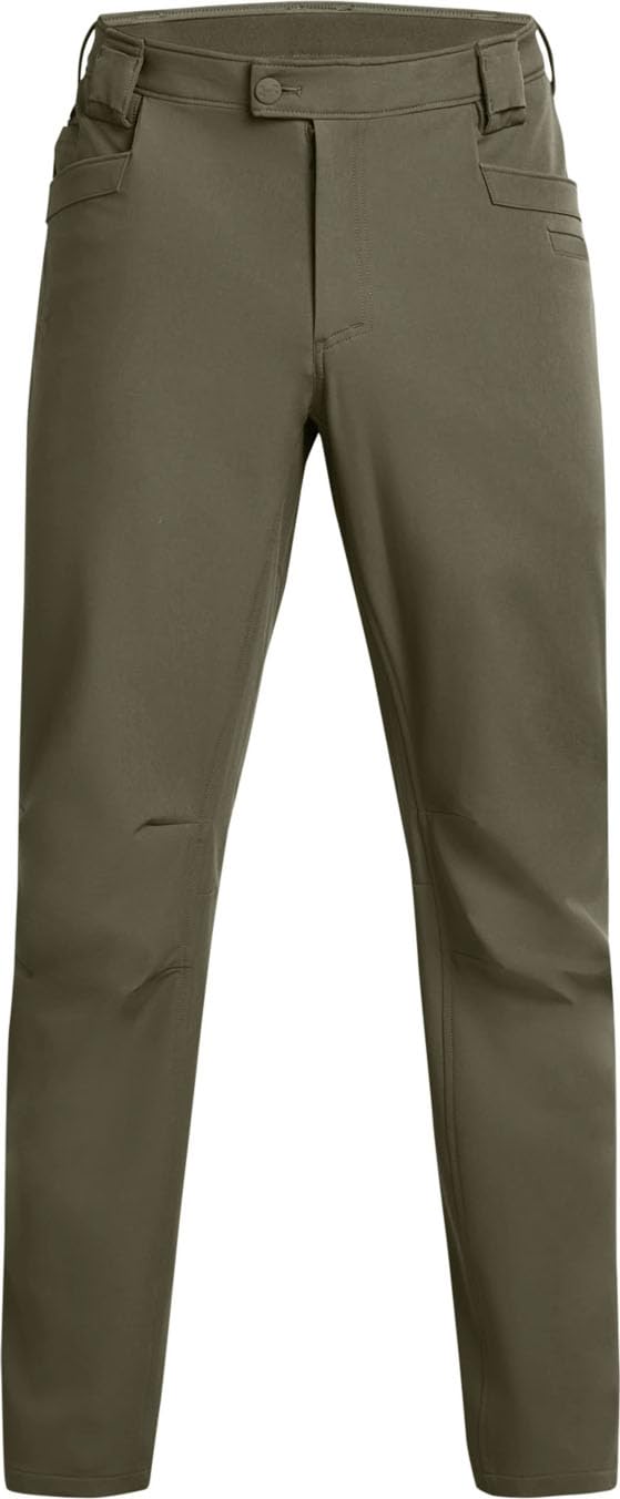 Under Armour Alpha Flat Front Pant front view with durable stretch for all-day comfort