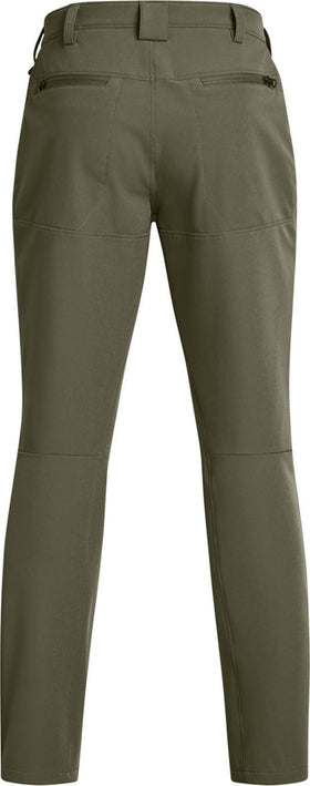 Under Armour Alpha Flat Front Pant showcases stretch waistband for all-day mobility.