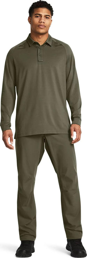 Under Armour Alpha Flat Front Pant waistband detail with belt loops for secure fit