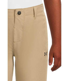 Under Armour Matchplay Joggers cuff detail, elasticized ankles provide secure fit for active kids.