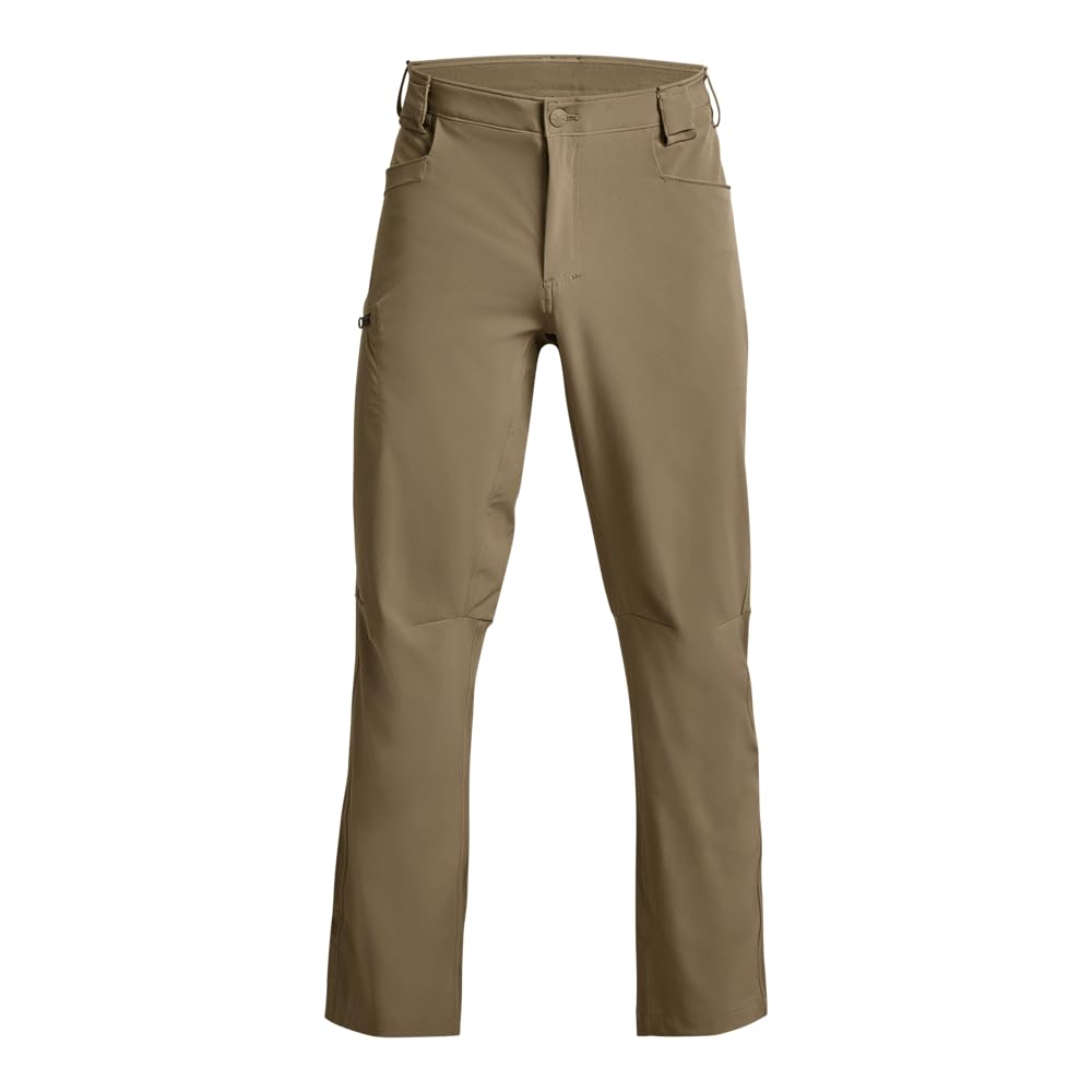Under Armour Defender Pants focusing on stretch waistband for secure, flexible fit