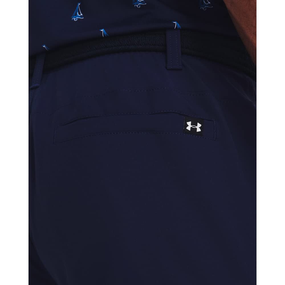 Under Armour Drive Pants fabric close-up showing knit-woven look