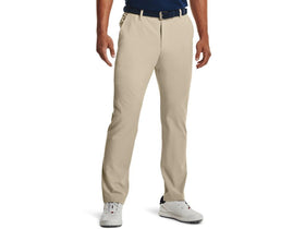 Under Armour Drive Pants front view shows sleek athletic fit for on-course comfort.