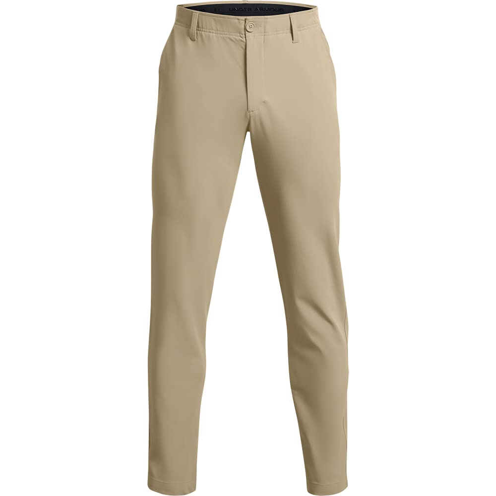 Under Armour Drive Pants fabric close-up showing Microthread technology