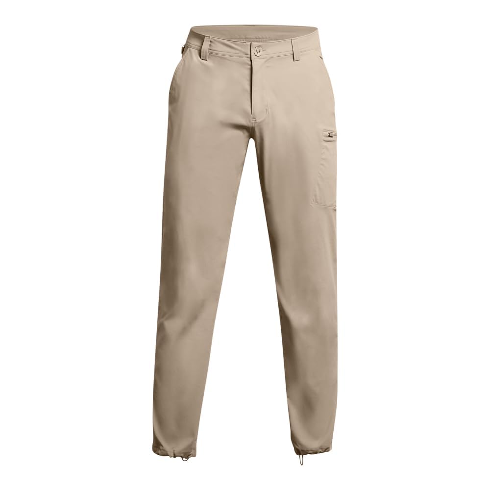 Under Armour Fish Hunter 2.0 pants displaying interior hem adjustment for on-water fit.