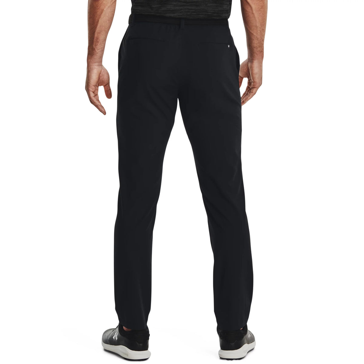 Under Armour Iso-Chill pants back view highlighting tapered silhouette for mobility.