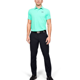 Under Armour Iso-Chill Taper Golf Pants waistband closeup emphasizing stretch engineered design