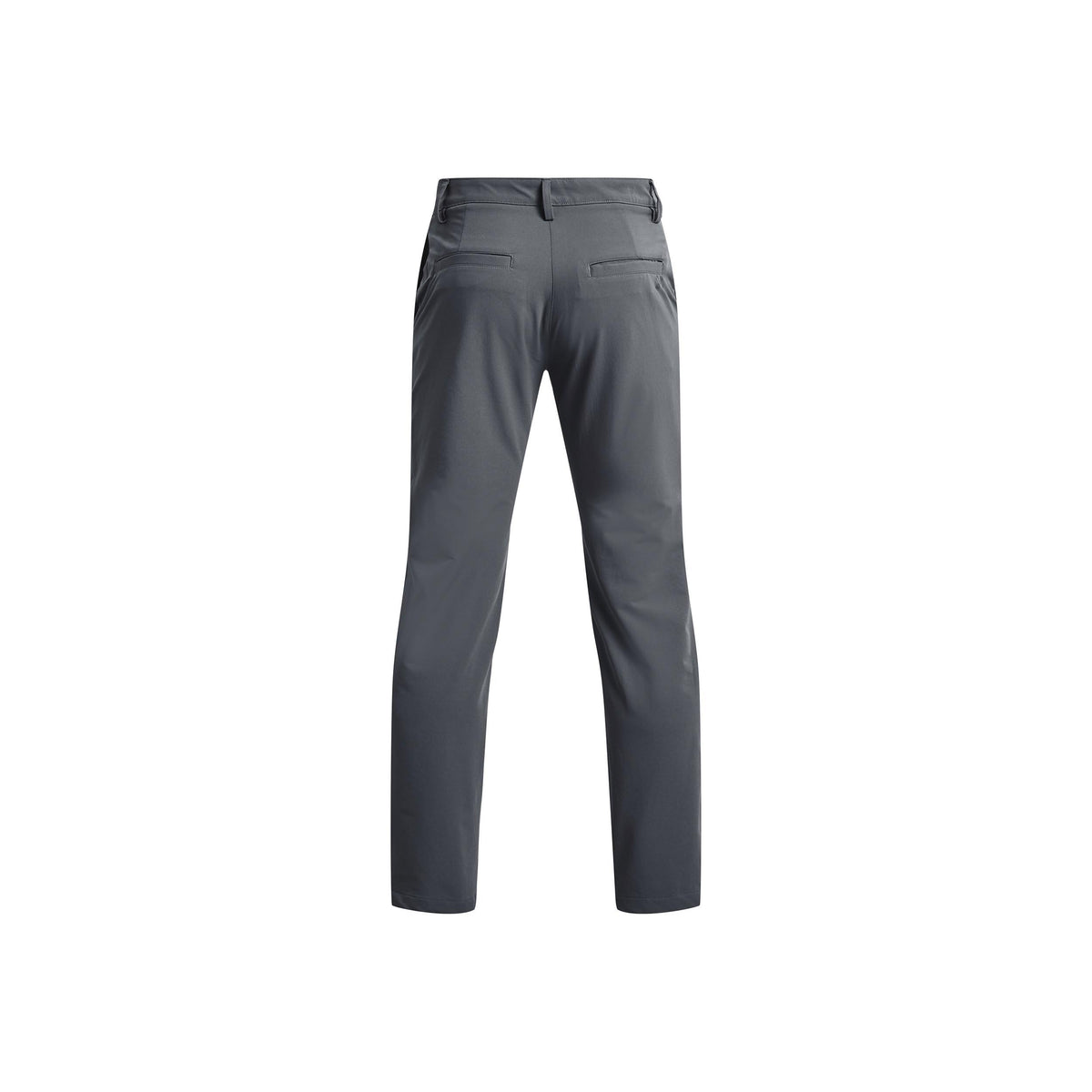Under Armour Matchplay pants in pitch gray worn on the course during a round.