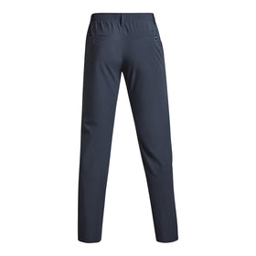 Under Armour men's Drive tapered pants, downpour gray, four-pocket design detail.