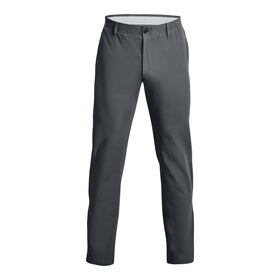 Under Armour pants in pitch gray, back view with clean lines and fit.