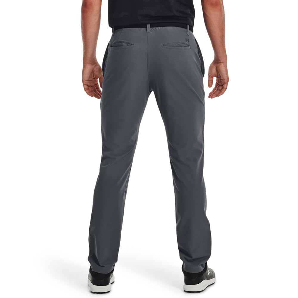 Under Armour golf pants Pitch Gray back view showing tailored fit