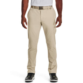 Under Armour men's golf pants waistband detail for secure, comfortable wear all day.