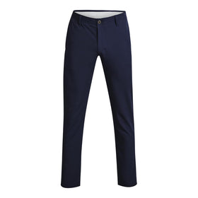Under Armour men's golf tapered pants midnight navy side view for swing mobility