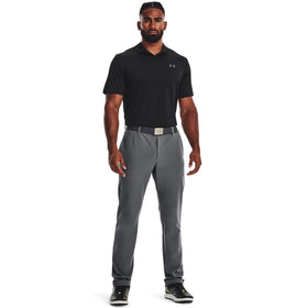 Under Armour golf tapered pants Pitch Gray side view showing mobility