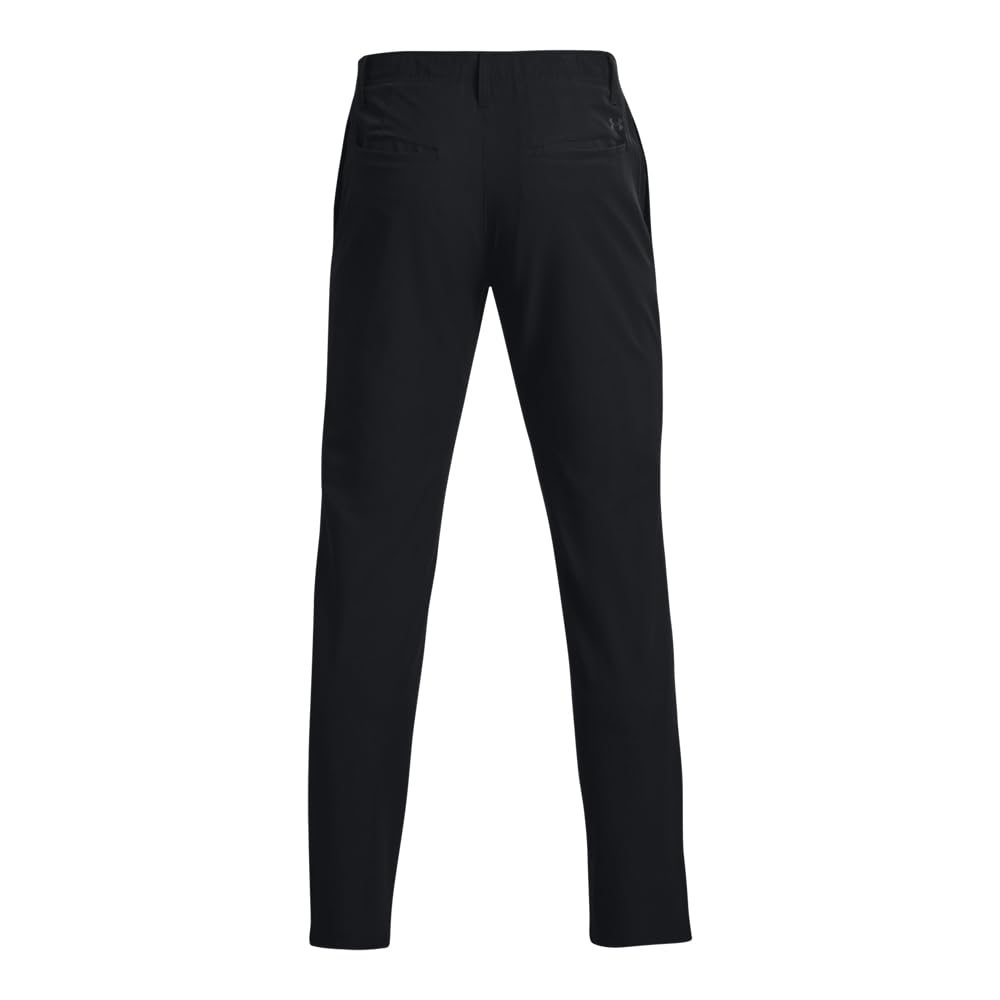 Under Armour men's golf tapered pants waistband closeup: secure, comfortable fit.