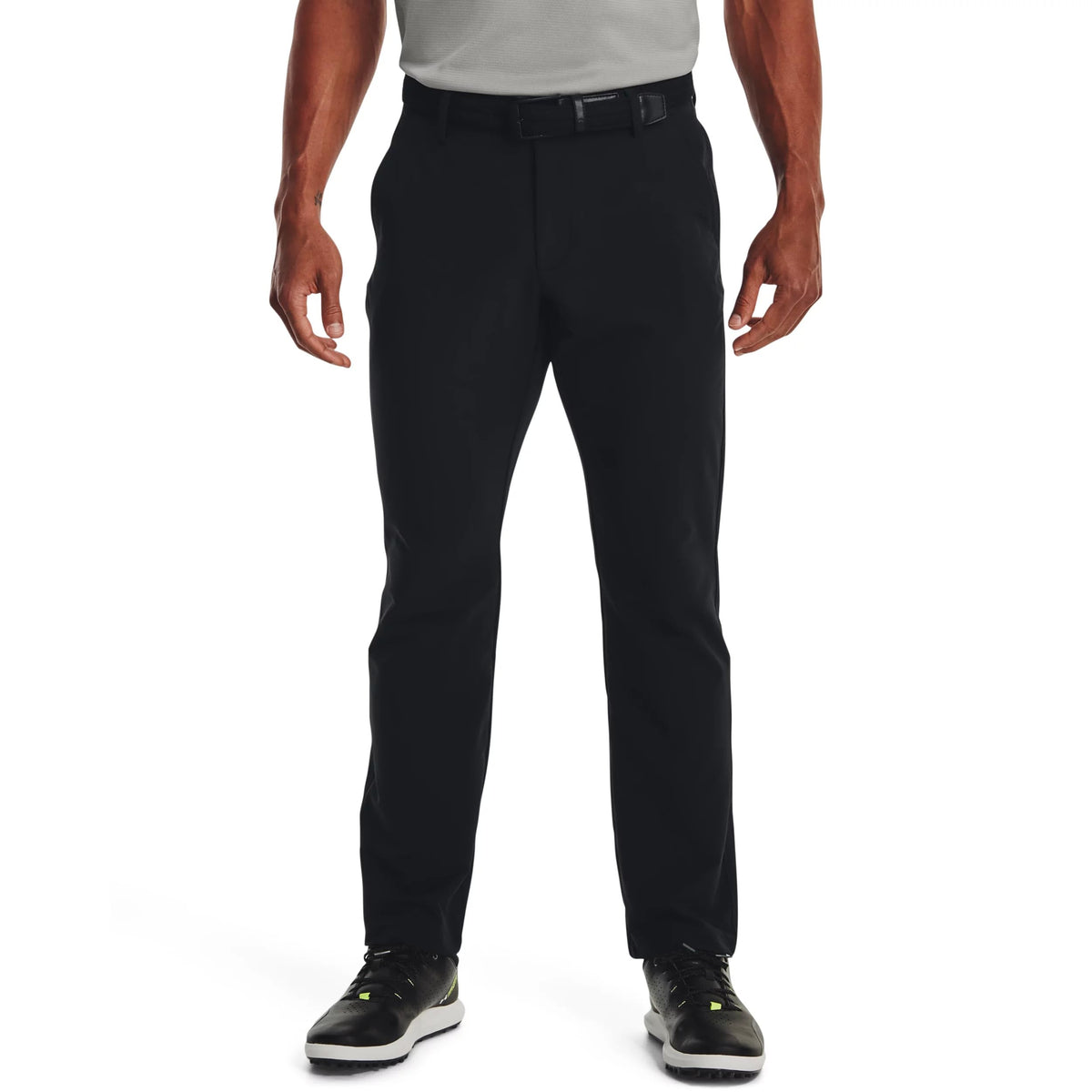 Under Armour men's straight-leg tech pants front view, lightweight fabric for training