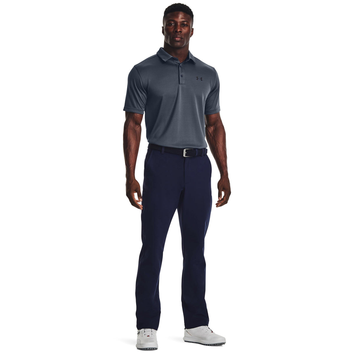 Under Armour Men's Straight Leg Tech Pants highlighting moisture-wicking performance