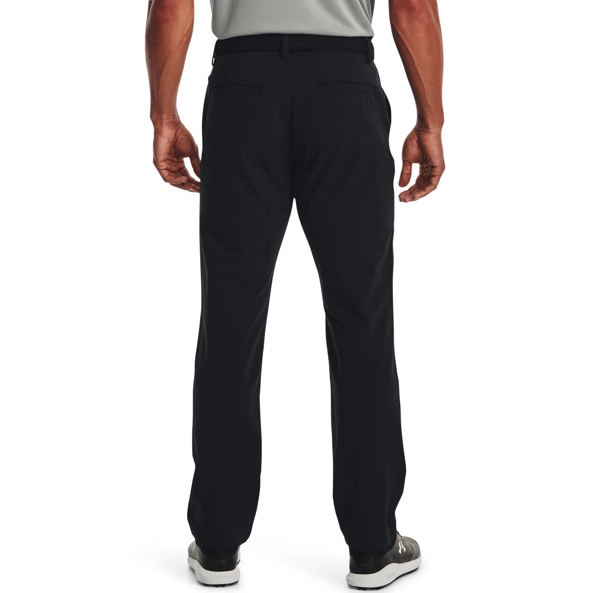 Under Armour Men's Straight Leg Tech Pants waistband and pocket close-up for secure storage