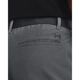 Under Armour pitch gray men's golf pants side view highlighting streamlined silhouette