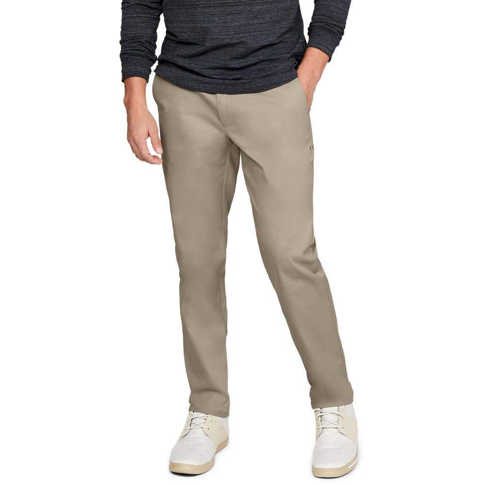 Under Armour Showdown Chino Tapered Pants pocket detail with internal phone pocket for secure carry.