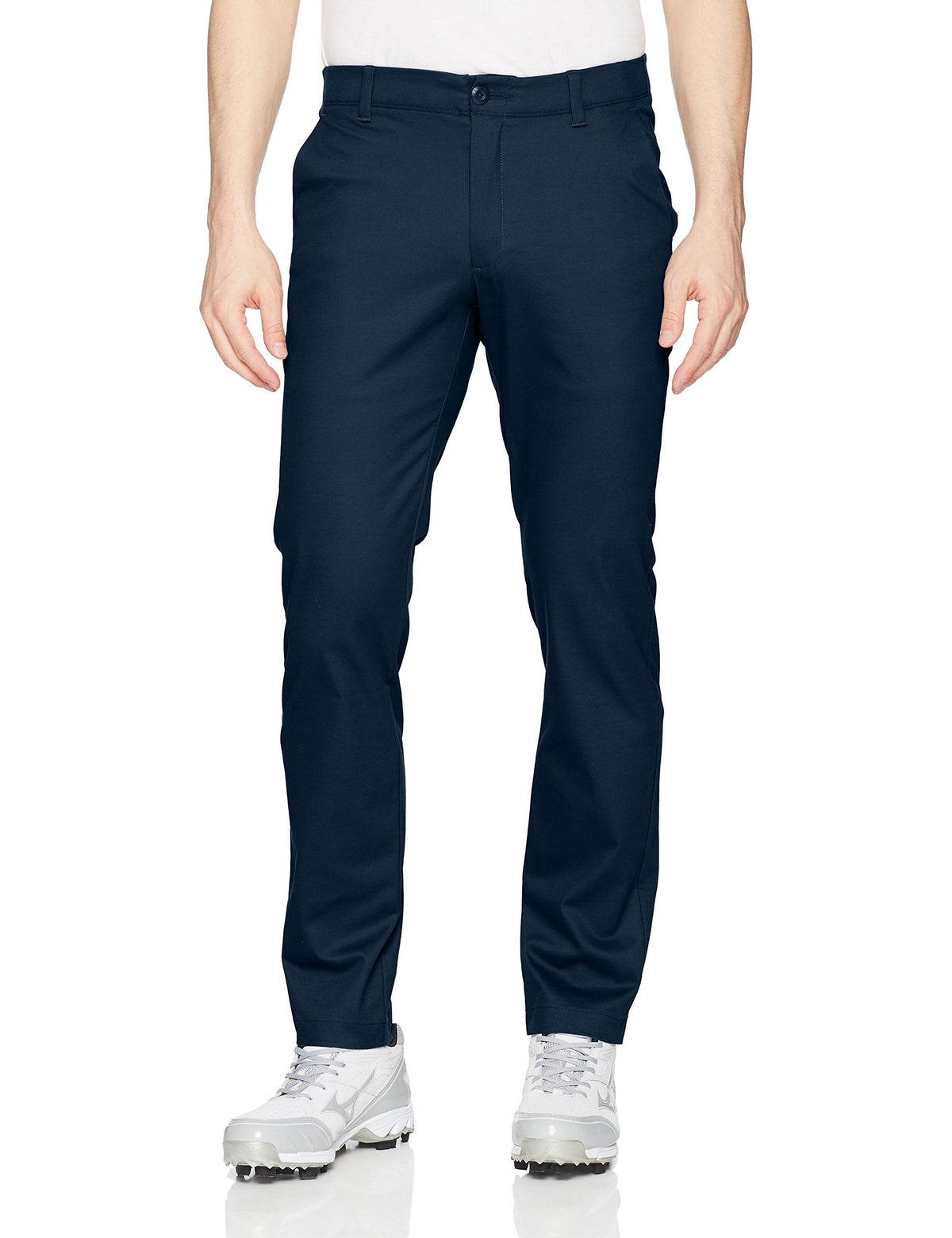Under Armour Showdown chino pants front view highlighting tapered fit and everyday comfort