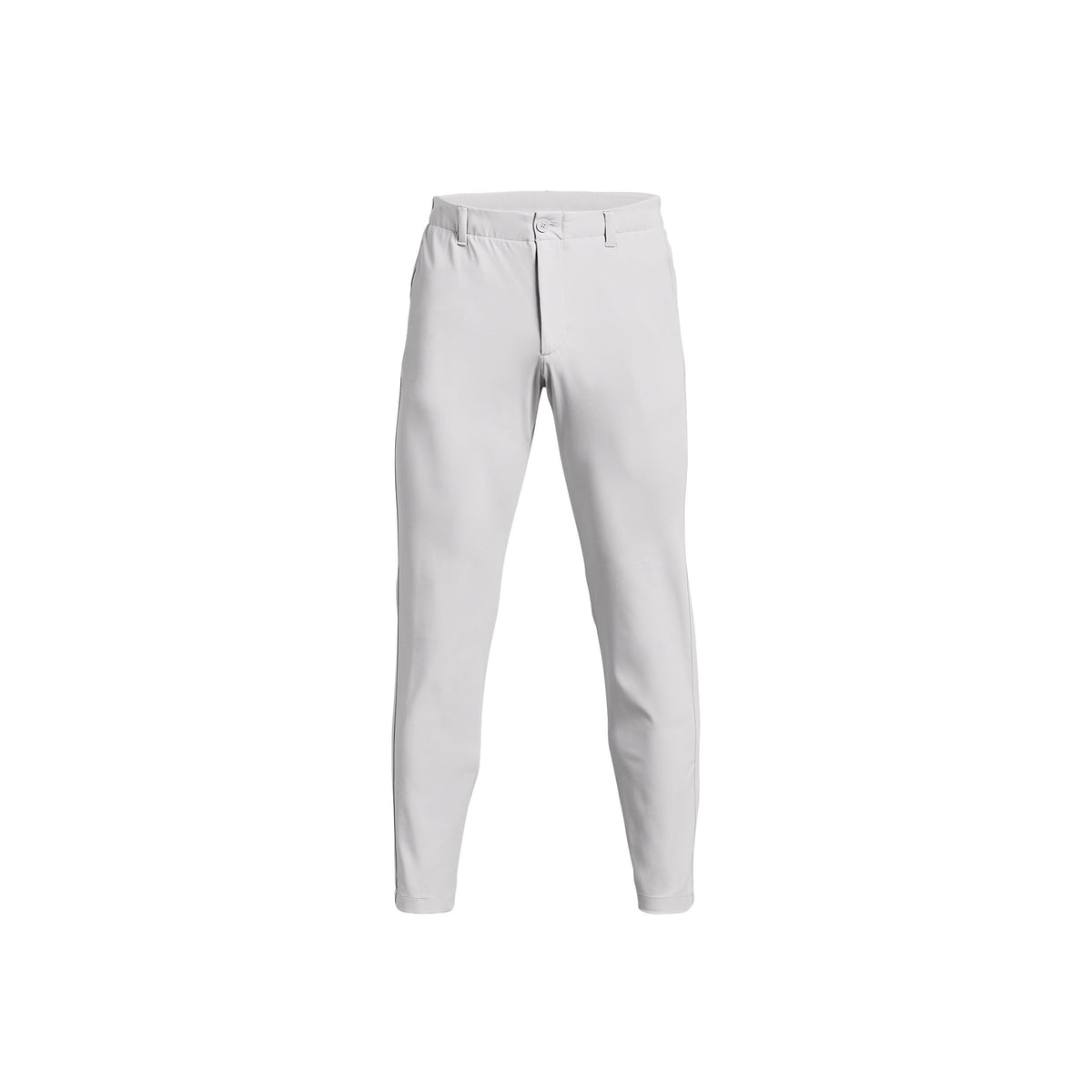 Tapered pants waistband and drawcord detail for secure, comfortable fit.