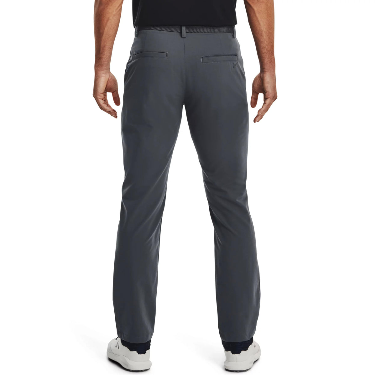 Under Armour Tech Pants side profile shows flexible 4-way stretch for full range of motion.