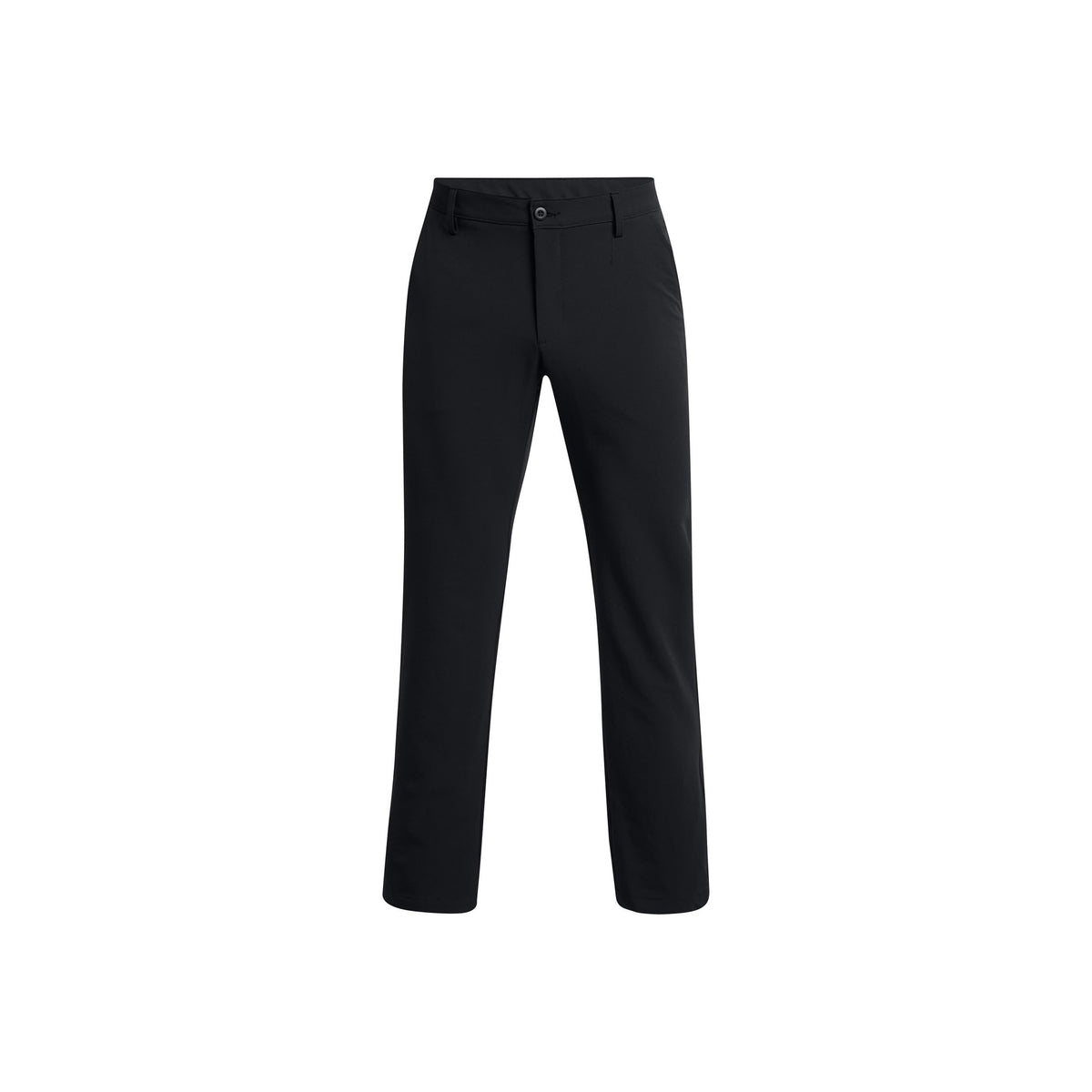 Under Armour Tech pants waistband closeup highlights flat-front design and comfortable fit