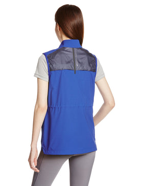 Under Armour UA Windbreaker SM Royal back panel vent boosts breathability during activity.