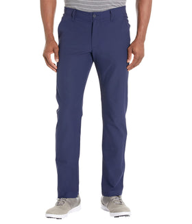 Under Armour Vanish Showdown pants barley pitch gray front view, water-repellent and flexible