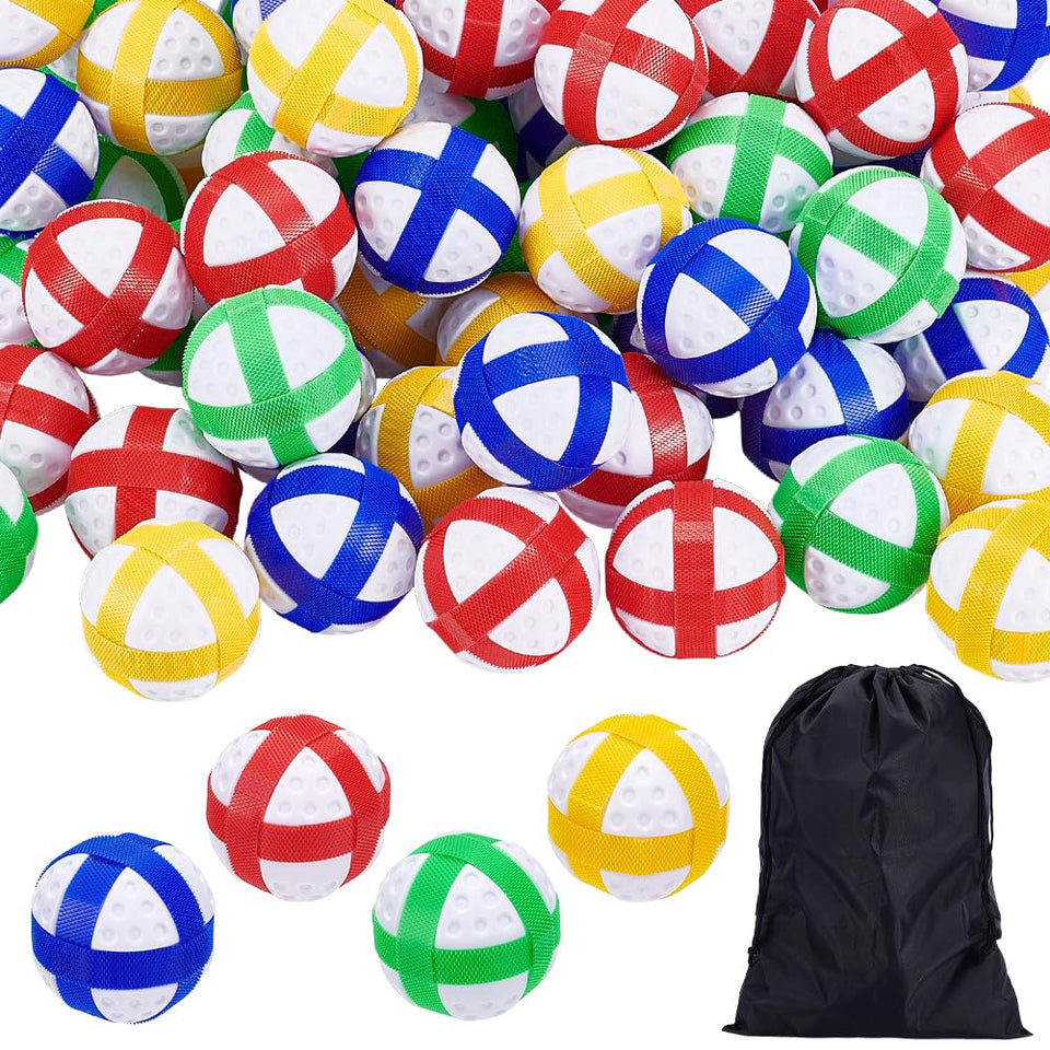 UNICRAFTALE sticky golf balls four-color set ideal for indoor party games.