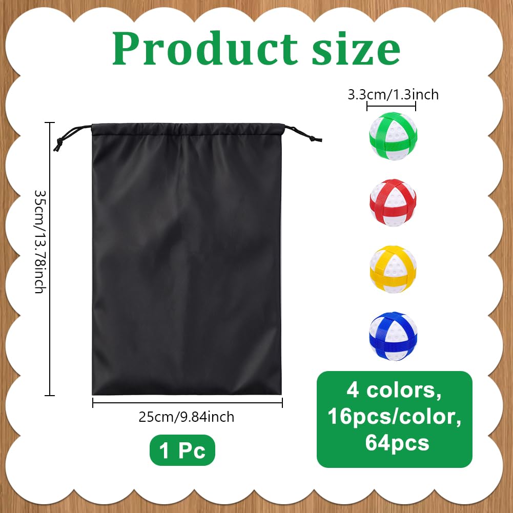 UNICRAFTALE sticky golf balls come with a drawstring pouch for storage.