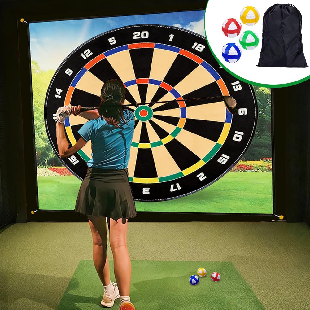 UNICRAFTALE sticky balls promote easy party games with portable backing pouch.