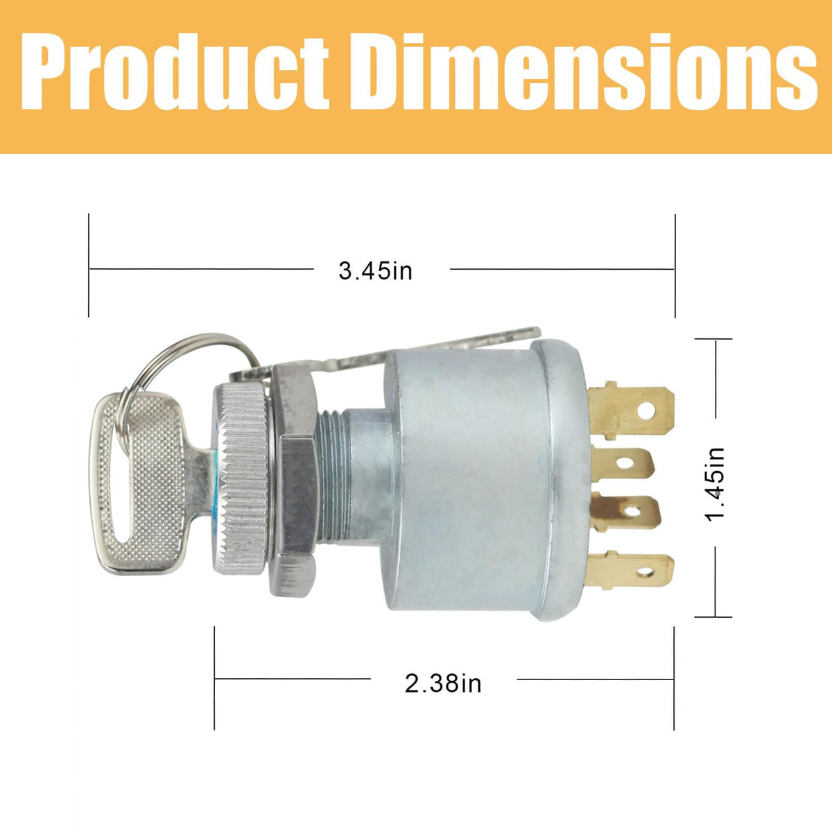 Unifizz EZ-GO ignition switch with 33639-G03 for durable replacement