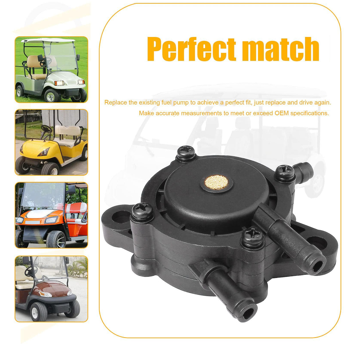 Unifizz fuel pump compatible with DS Precedent and Turf Carryall models.