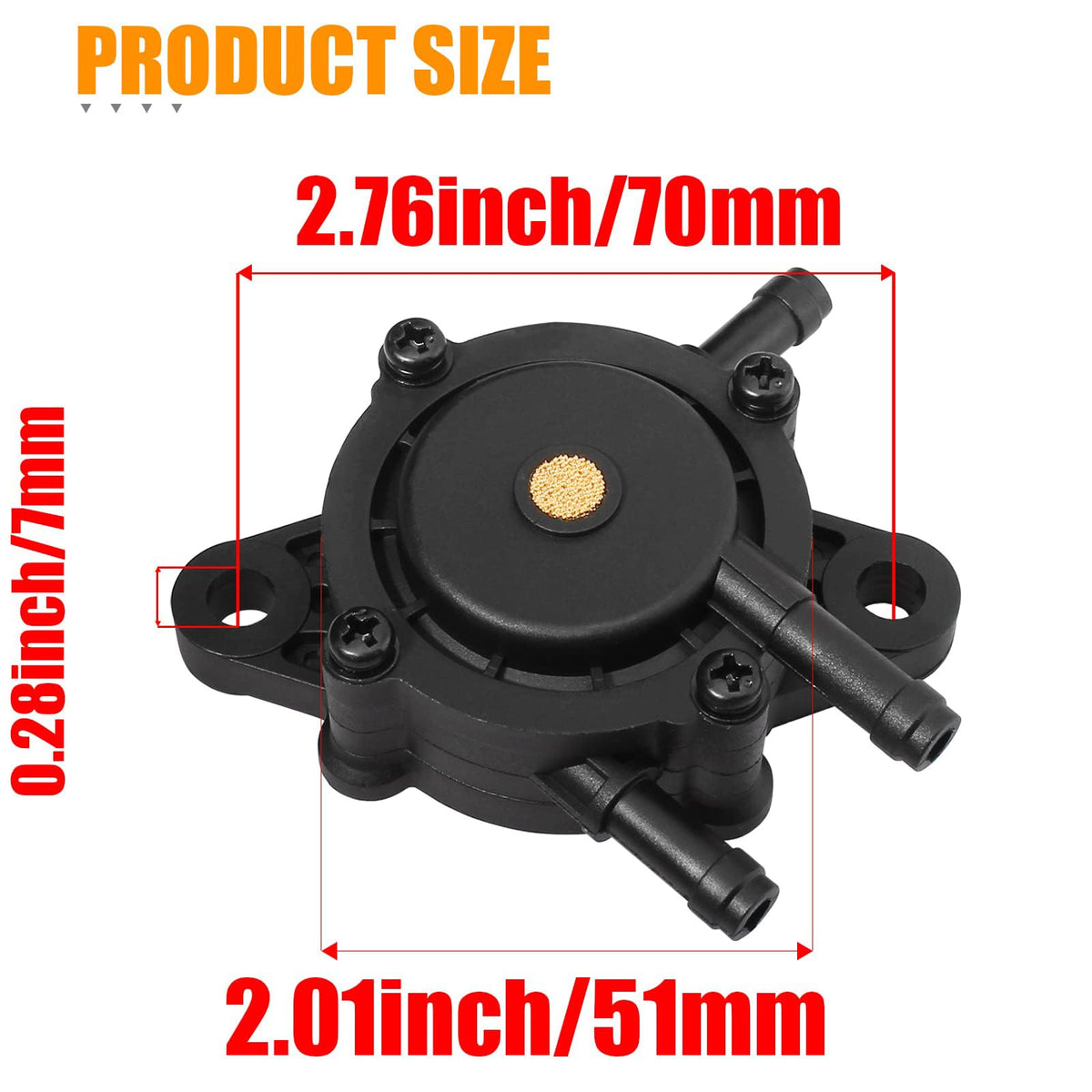 Unifizz fuel pump mounted on Yamaha golf cart G16-G29 engines for compatibility.