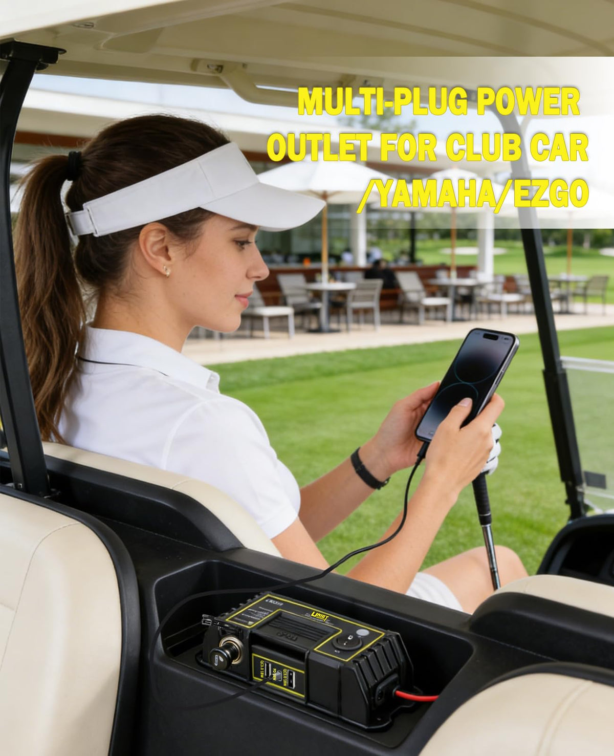 UNIGT golf cart easy-installation pad simplifies mounting with no drilling.