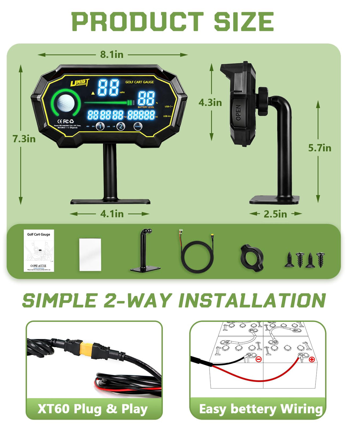 Dual odometer tracks total and trip distance