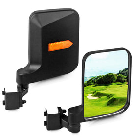 UNIGT golf cart side mirror universal mount for easy, no-drill installation.