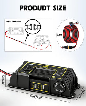 UNIGT golf cart waterproof housing protects electronics in wet conditions.