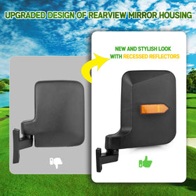 UNIGT mirror with durable brackets stays steady without rattling while driving.