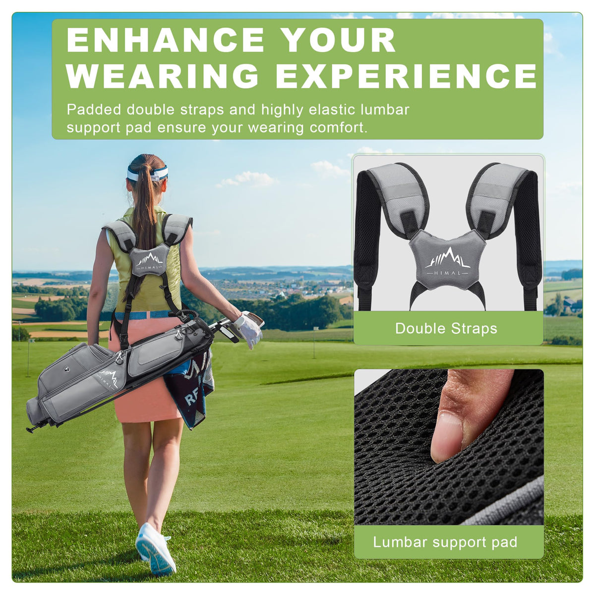uniHimal 2-way divider top keeps irons and wedges neatly separated.