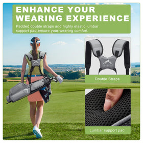 uniHimal 2-way divider top keeps irons and wedges neatly separated.