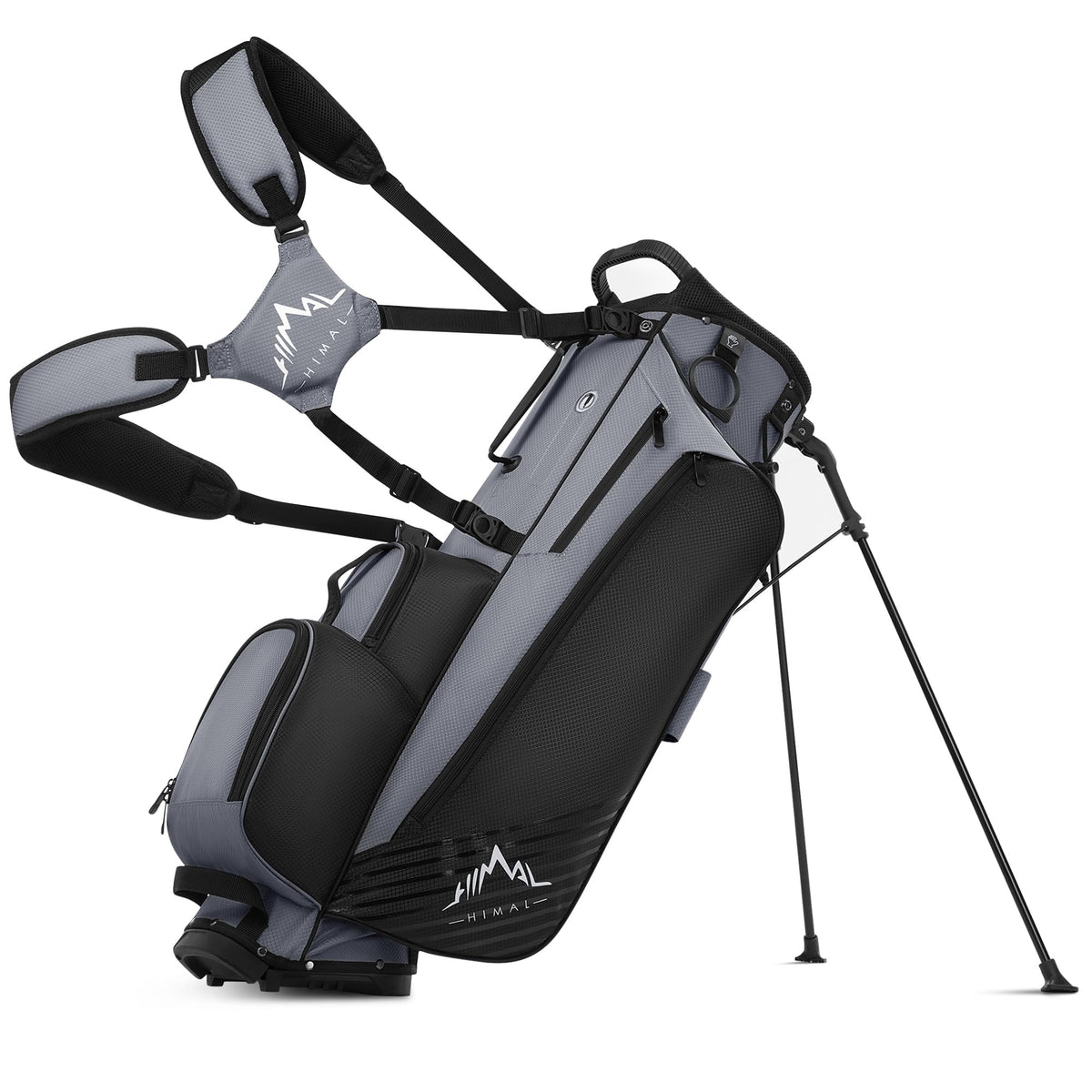 uniHimal 8-Way Stand Bag front view for quick club access and organized storage.