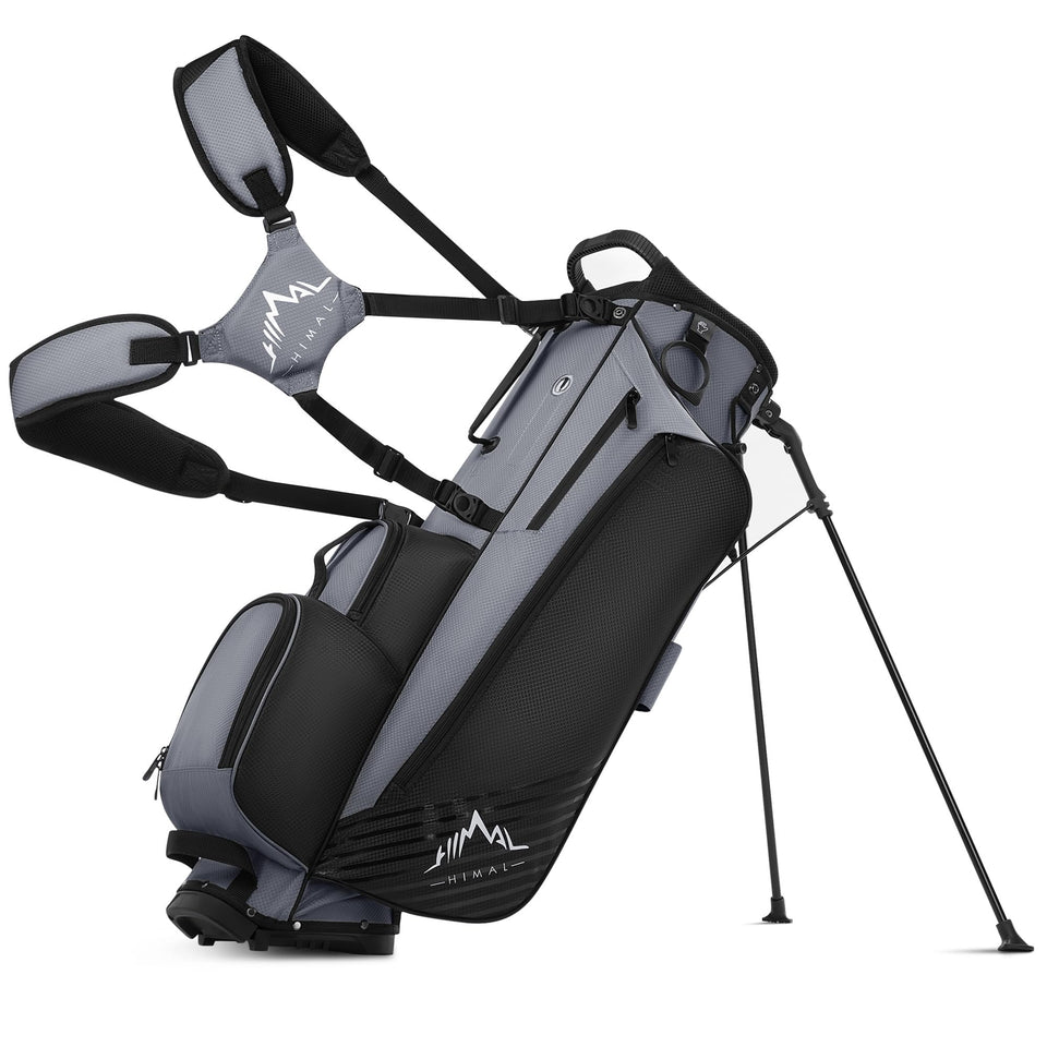 uniHimal 8-Way Stand Bag front view for quick club access and organized storage.