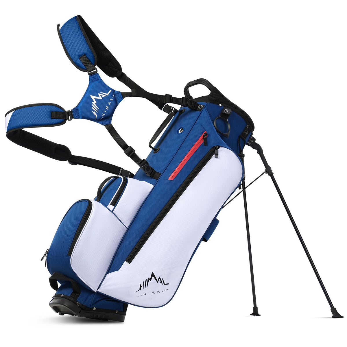 UniHimal 8-Way Golf Stand Bag with full length dividers keeps clubs organized on the course